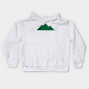 Pyramids of Egypt (green) Kids Hoodie